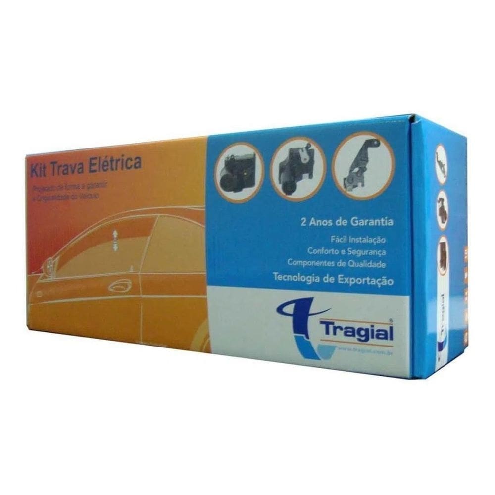 Kit trava elétrica tragial ford cargo 12v 2 portas