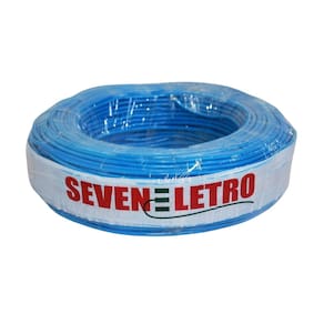 Fio cabo flexível 4mm azul - 15 metros