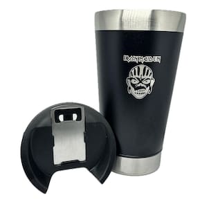 Copo Iron Maiden 500Ml Isolamento Térmico + Tampa + Abridor
