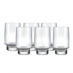 Jogo com 6 copos de vidro long drink firenze 360 ml sm