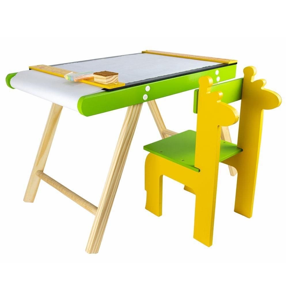 Mesa de atividades infantil em madeira