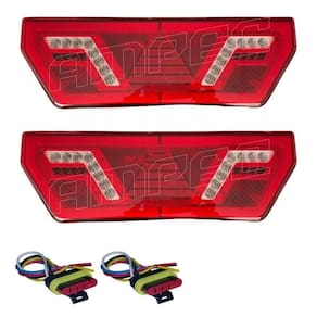 Kit lanterna traseira guerra carreta baú truck 12v iva led
