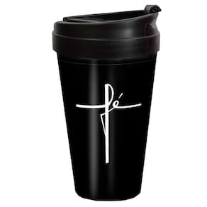 Copo de viagem fé igreja 450ml presente p amigo