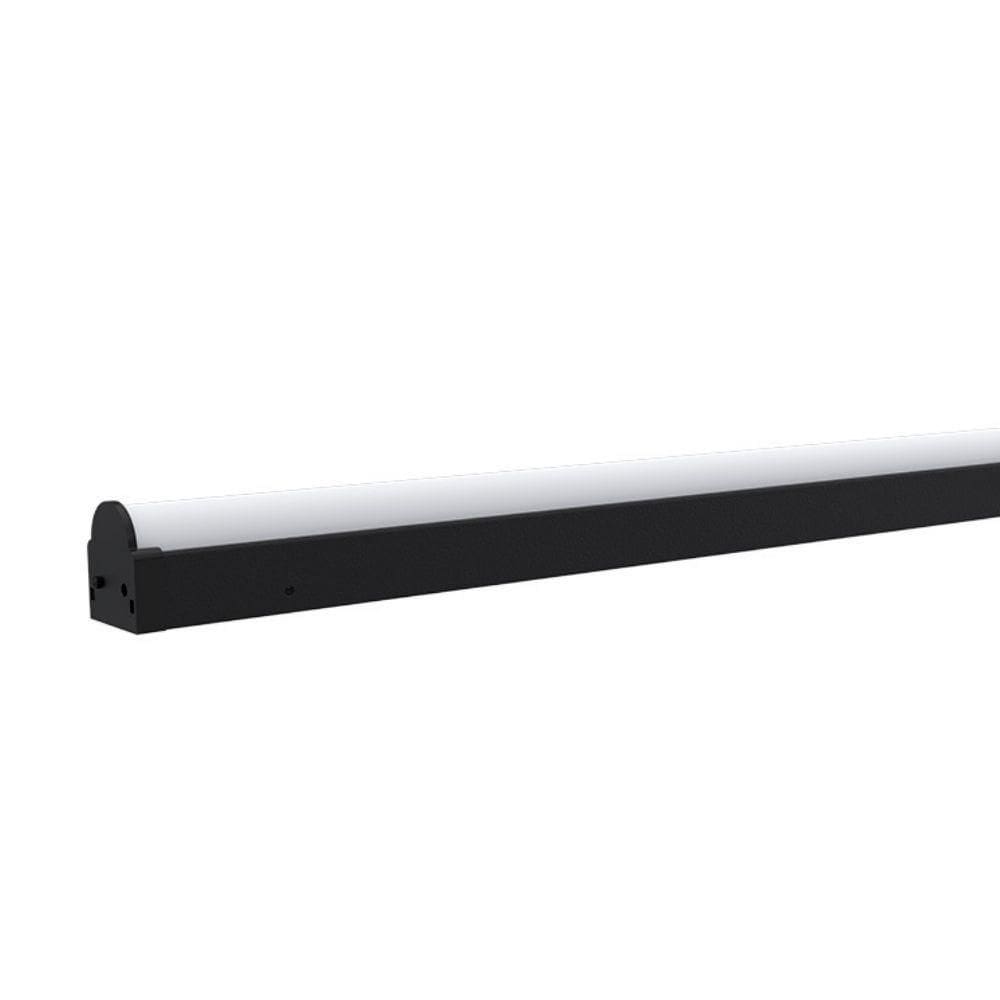 Luminária Led Taschibra Sobrepor Perfil Convex 111 34w Preta Bivolt 2700k Luz Quente