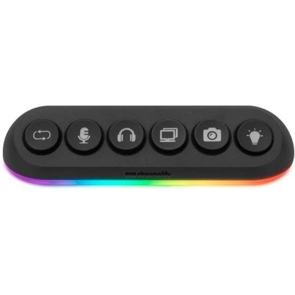 Hub Usb 5 Portas 3.0 Streamplify Deck 5 Preto Rgb