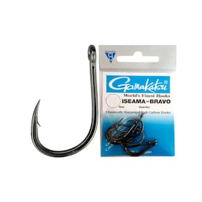 Kit Anzol Gamakatsu Iseama Bravo Black Resistente 3 Cartelas - Escolha o Tamanho