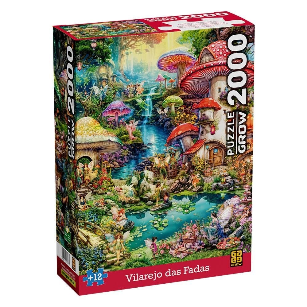 Puzzle 2000 peças Vilarejo das Fadas Puzzle 2000 peças Viarejo das Fadas