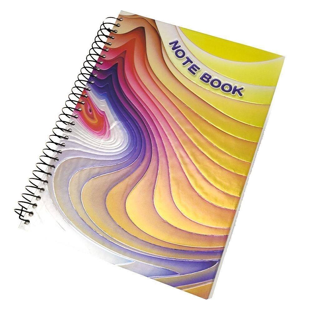 Caderno 3d Capa Dura 190 Paginas Espiral Volta As Aulas