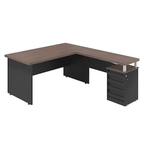 Mesa Em L 1.8 Brasil Freijo Preto