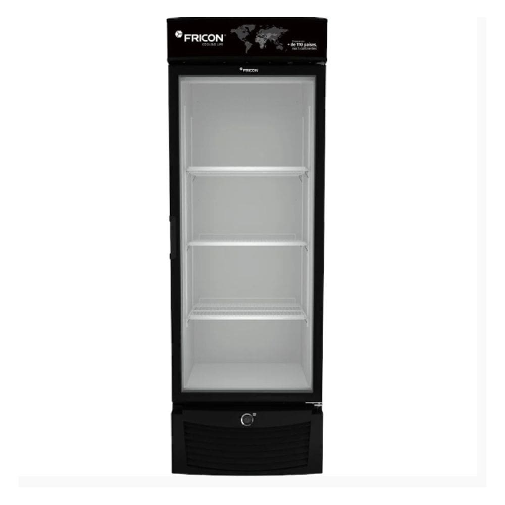 Freezer Vertical Tripla Ação 569 Litros Fricon Porta De Vidro Preto VCET 569V 220v