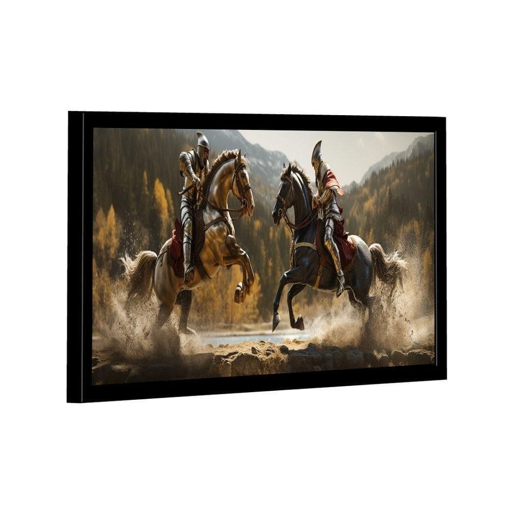 Quadro Cavaleiros Medievais -- Br Artes