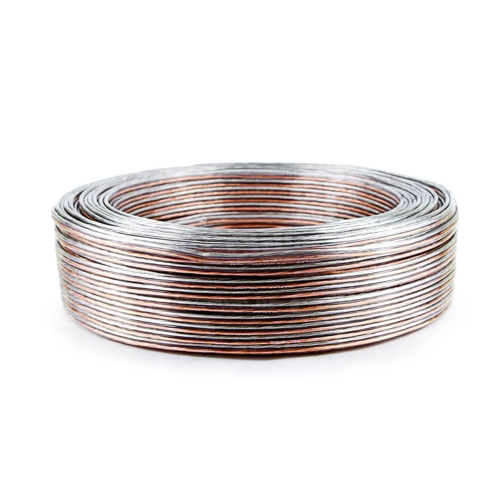 Cabo polarizado para áudio 2x4,00 - cristal 50 mt