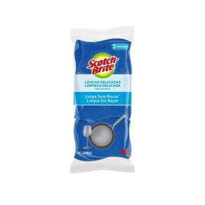 Esponja scotch-brite 3m nao risca azul pacote c/3 unidades