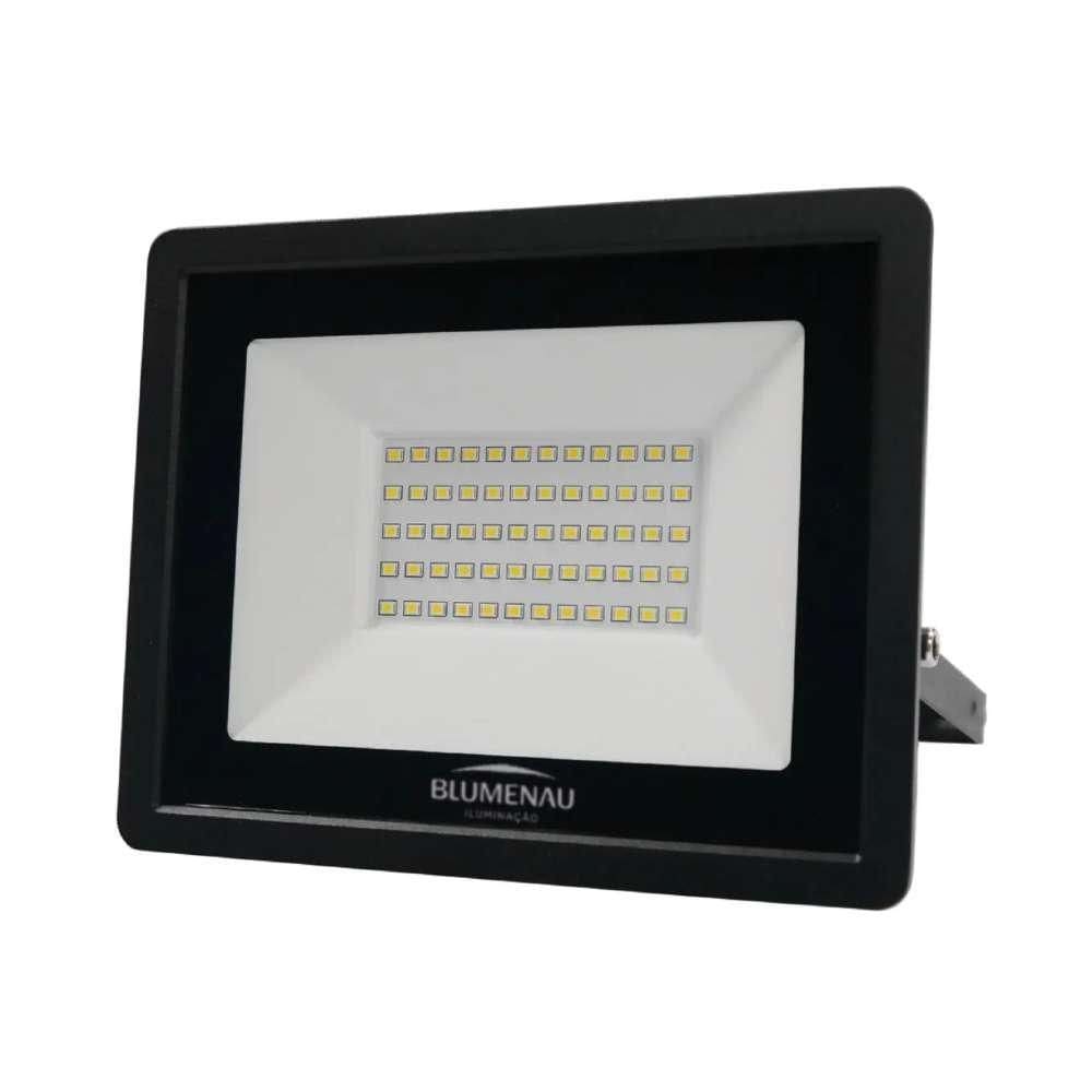 Refletor led tech ip65 50w 3.000k preto bivolt blumenau