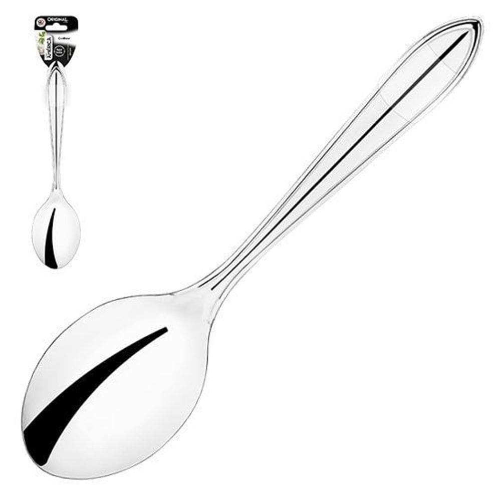 Colher de arroz metal 24 cm aço inox