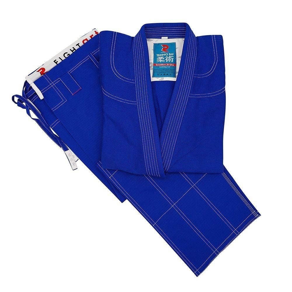 Kimono Jiu-jitsu Fightart Treino Bleu Tamanho A2