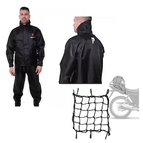 Capa de chuva motoqueiro pioneira nylon gg + elastico aranha