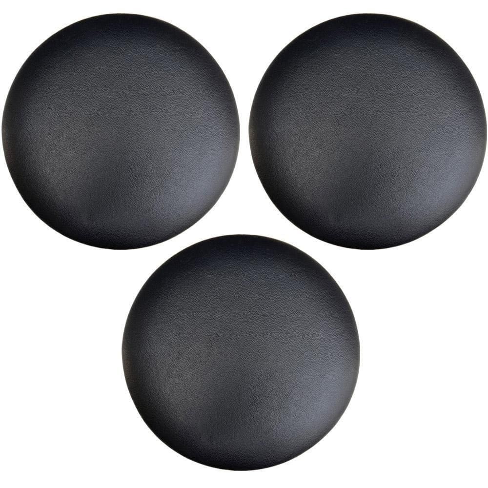 Kit 03 Assentos Redondo Preto 39 Cm