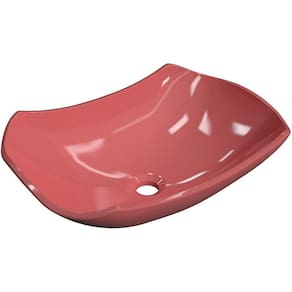 Cuba De Apoio Abaulada C01 Para Banheiro Lux L42 Rosa