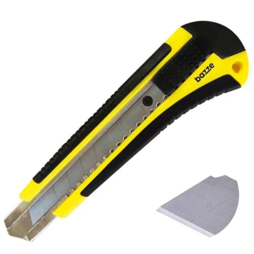 Estilete profissional retrátil bazze largo 18mm b4019