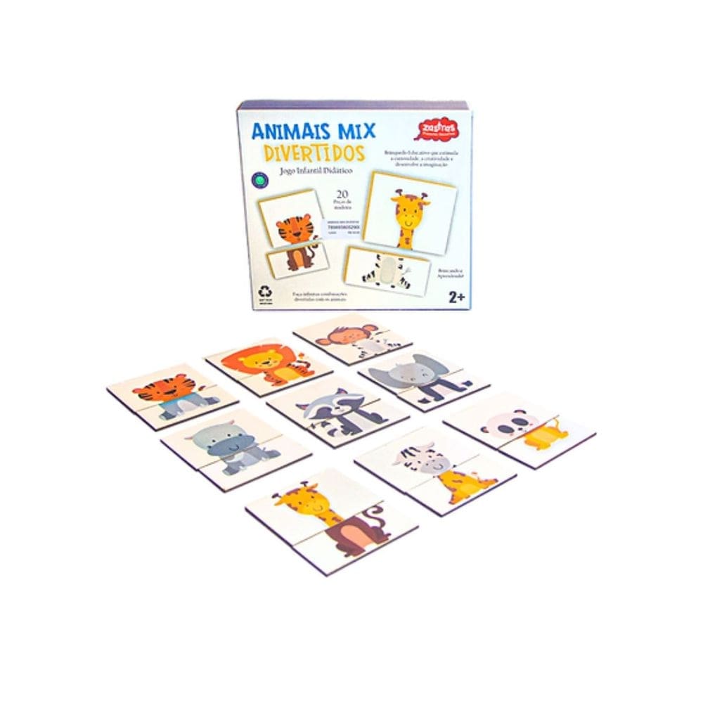 Jogo de Animais Mix Divertido Infantil Zastras