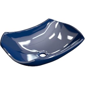 Cuba De Apoio Abaulada C01 Banheiro Lux L42 Azul Escuro