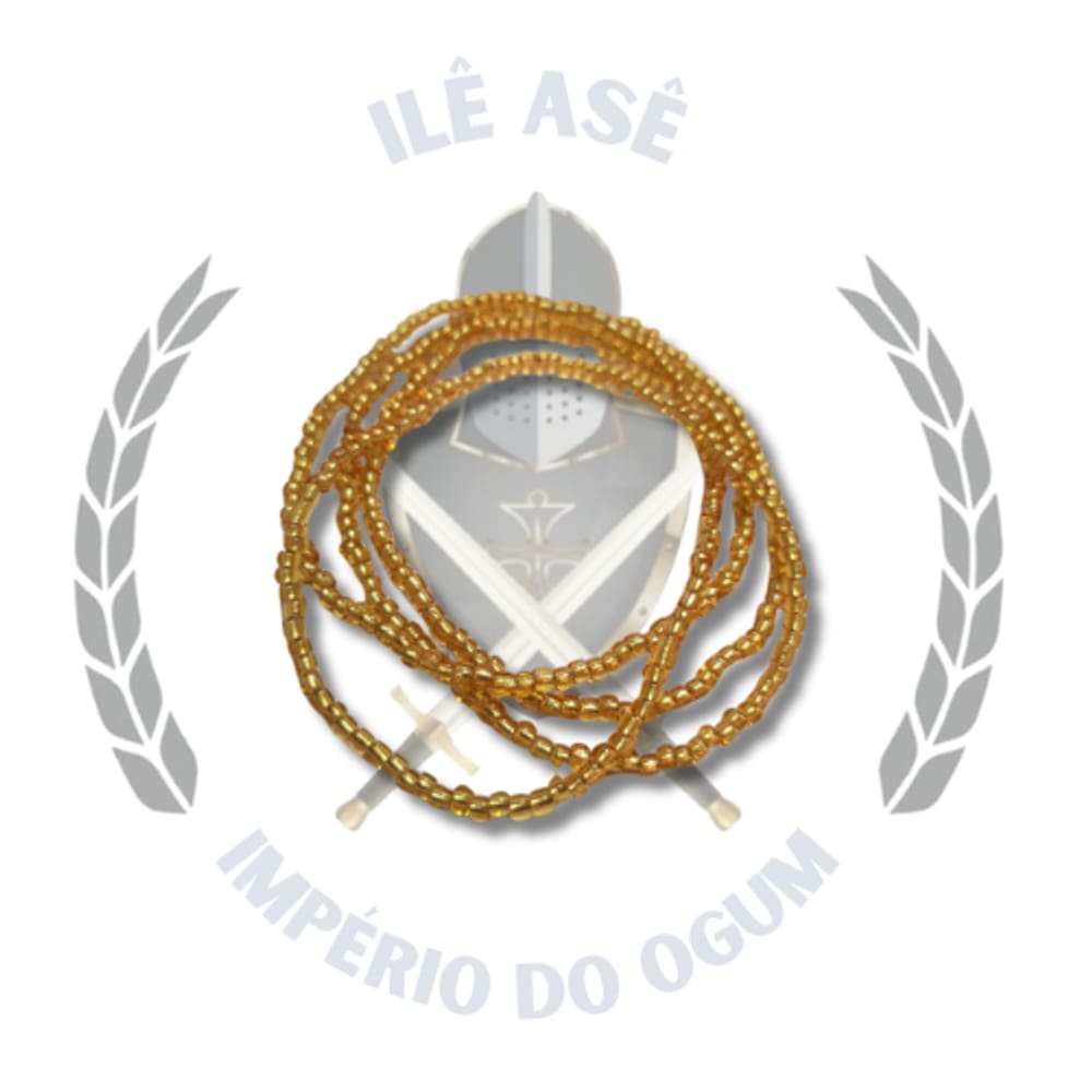 Guia De Missanga Chinesa - Amarelo/Cristal