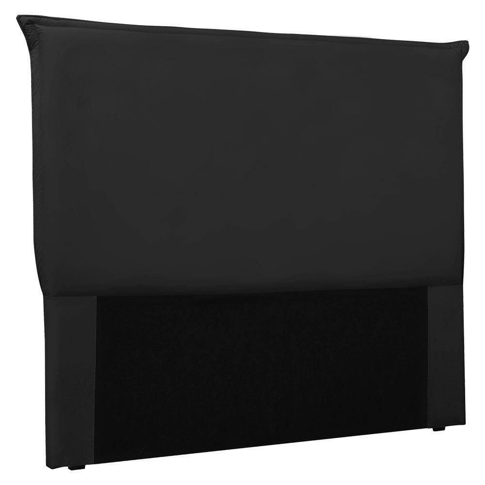 Cabeceira King 1,95m Veneza Veludo Preto