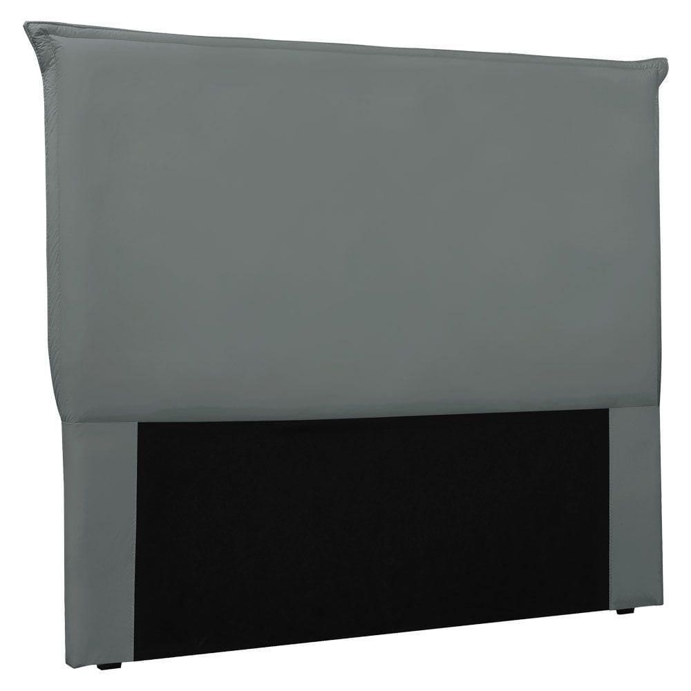 Cabeceira Queen 1,60m Veneza Veludo Cinza Chumbo
