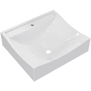 Cuba De Apoio Quadrada Para Banheiro Lavabo C01 Q440 Branco