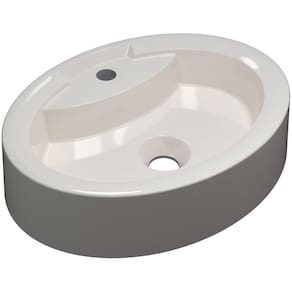 Cuba De Apoio Oval C01 Para Banheiro Onix O43 Bege