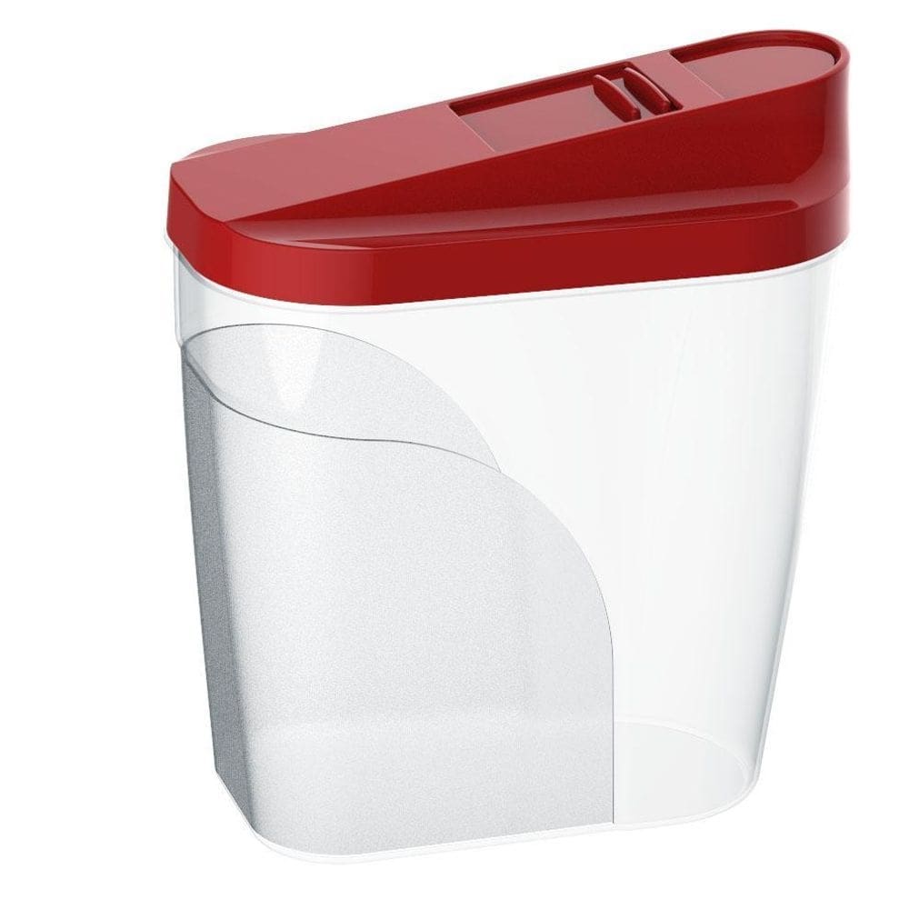 Farinheiro e açucareiro 1 litro vermelho uninjet