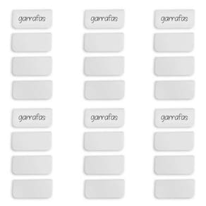 Kit 24 Placas Identificadora para Caixas OU Cube