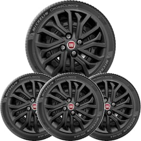 4x calota fiat punto palio siena aro 15 preto com logo 296cp