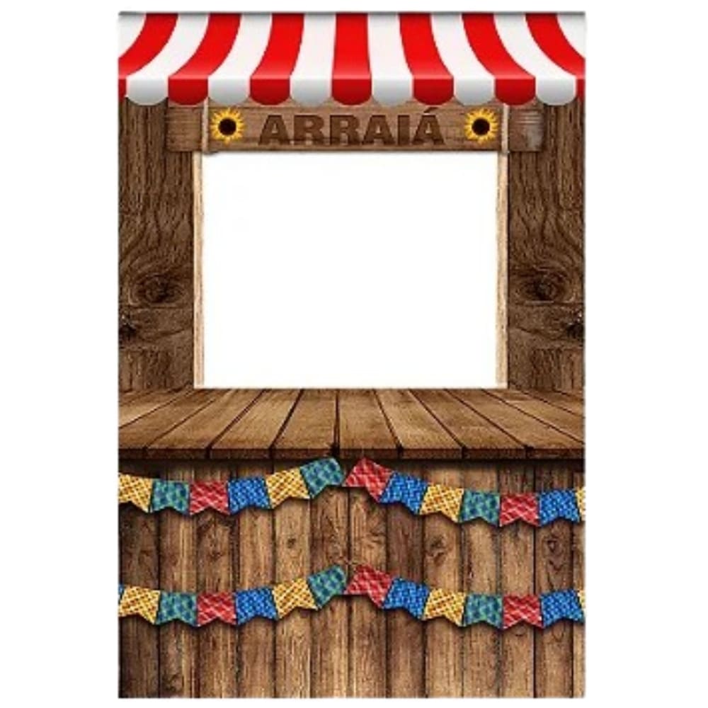 Painel Decorativo Vazado Festa junina arraiá