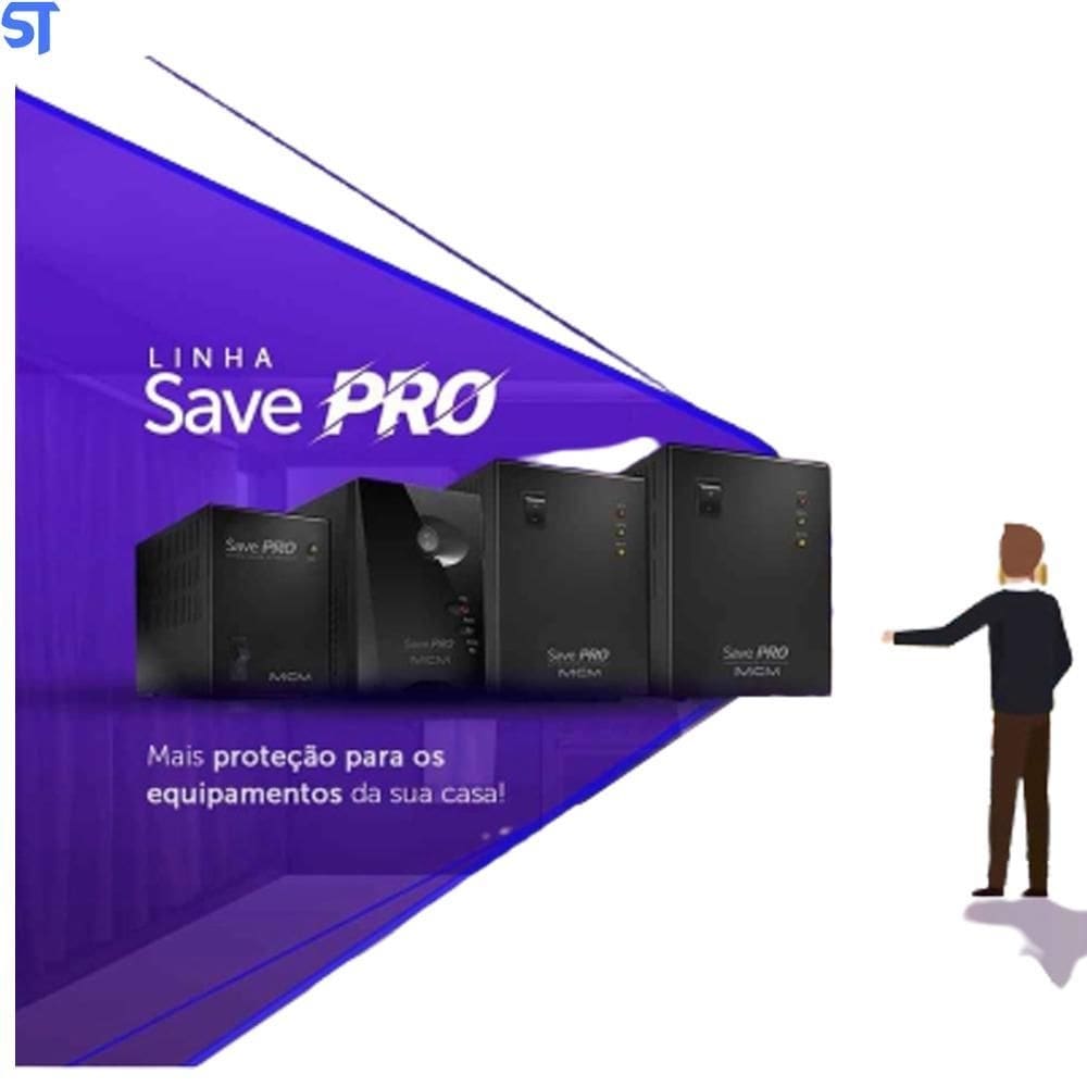 Estabilizador save pro mcm 300va 220 para 220v