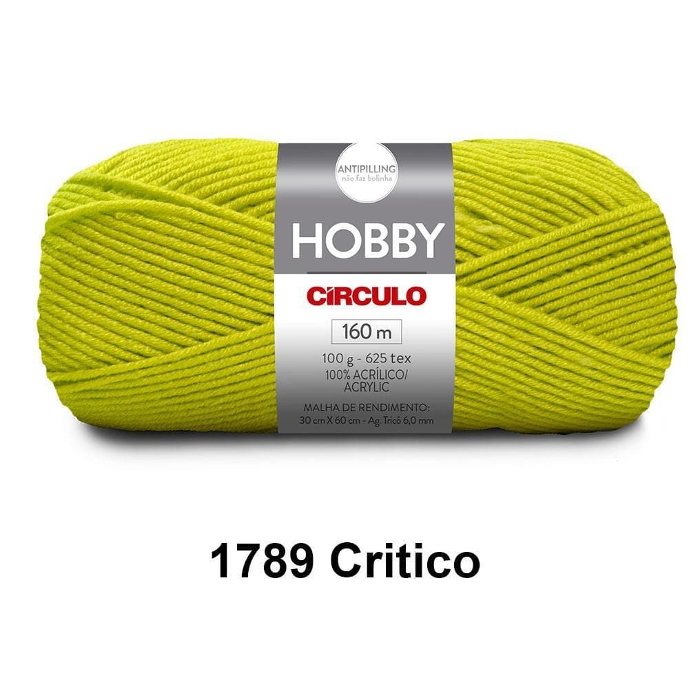 Lã fio hobby círculo 100g 160m novelo - tricô e crochê
