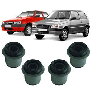 Jogo bucha bandeja traseira fiat uno 2009 2010 2011 2012 13