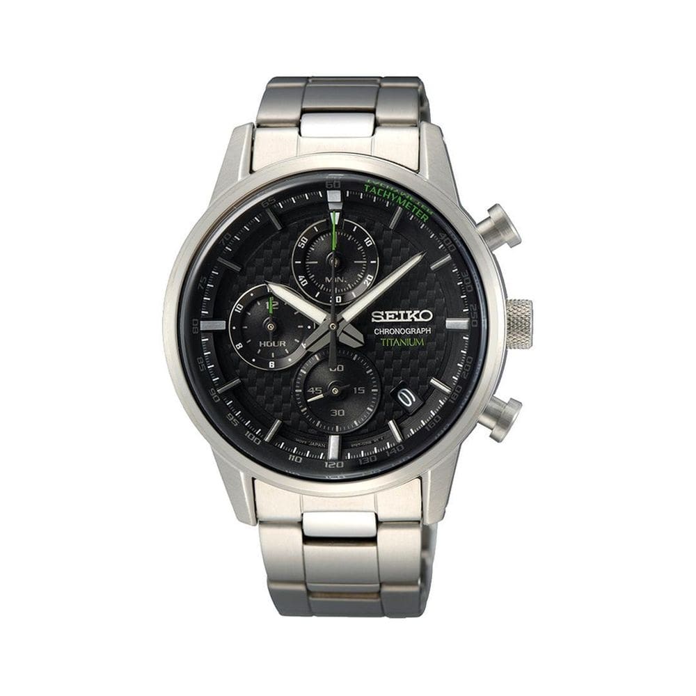 Relógio seiko cronógrafo titanium - ssb389b1 p1gx