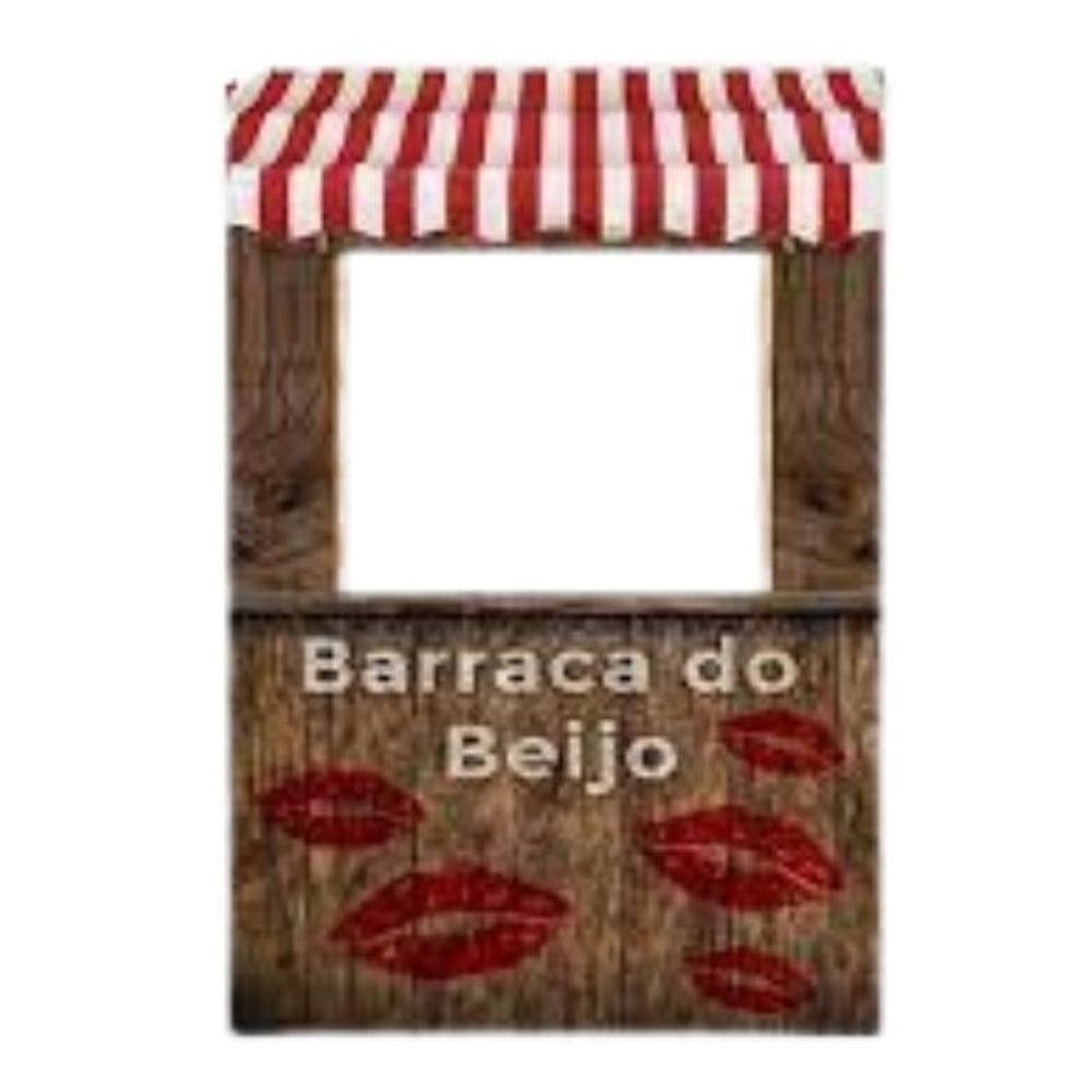 Painel Decorativo Vazado Festa Junina Barraca Do Beijo