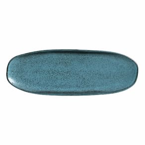 Conjunto travessas oval rasa grande orgânico night sky