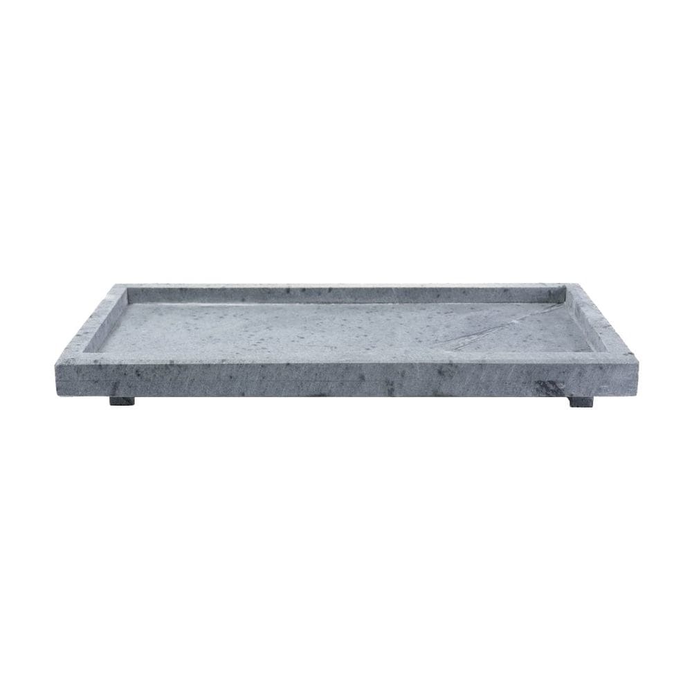 Tábua Gourmet Borda e Pé Para Servir Pedra Sabão P 30x10cm