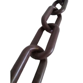Corrente plastica chuva isolamento 4 mt tamanho eg marrom