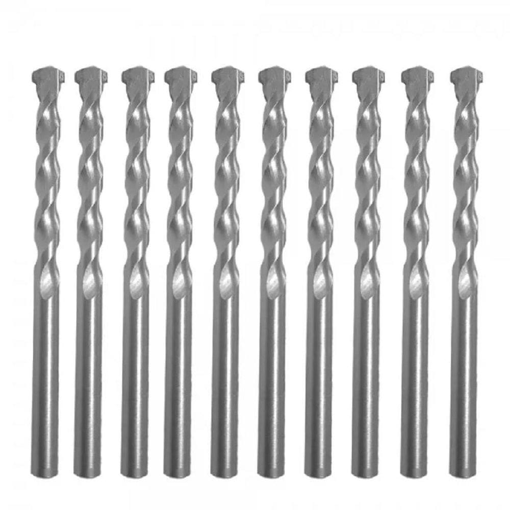 Kit 10 brocas parede concreto alvenaria 4 mm fertak 1220
