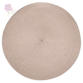 Lugar americano de poliéster fresno espiral areia 38cm lyor