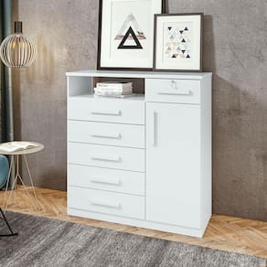 Cômoda Sapateira Ambiente Da Vinci Branco Brilho - Lopas