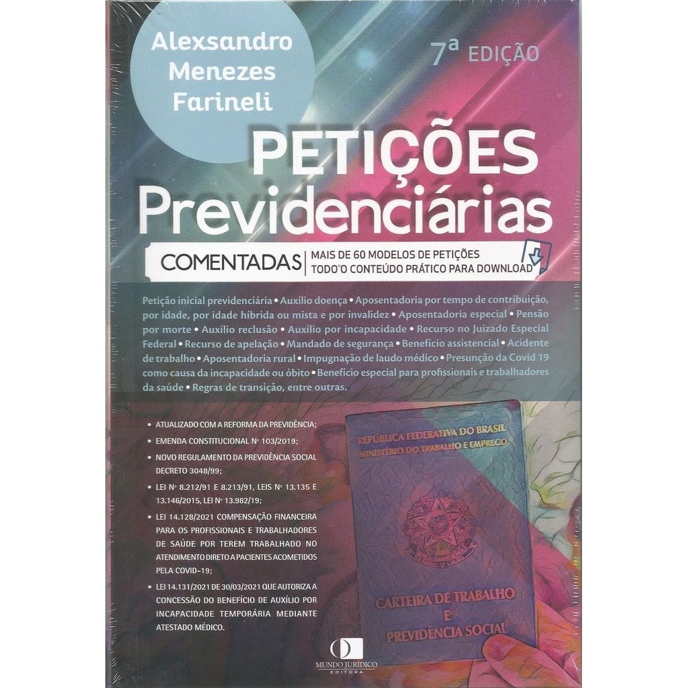 Livro petições previdenciárias comentadas 7ª edição