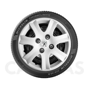 1x calota peugeot 206 207 208 aro 14 com emblema boton 867cb