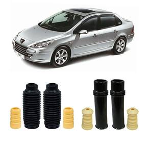 Kit parcial batente dianteiro traseiro 307 sedan 2006 a 2011