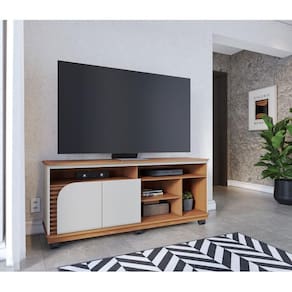 Rack Bancada Ambiente Jurerê 1.5 Freijó Off White Matte – Colibri